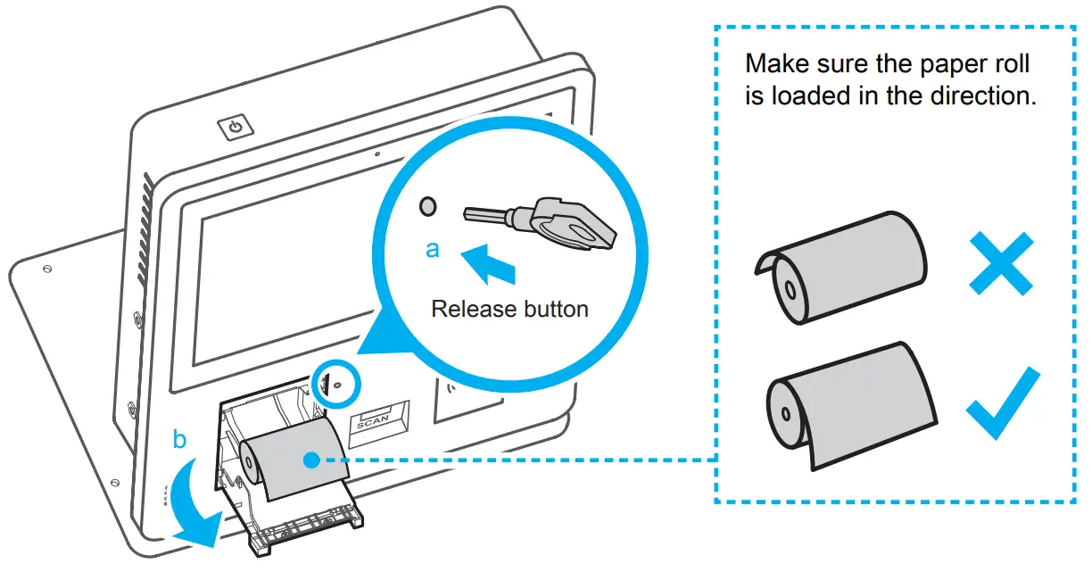 Changing the Thermal Roll Paper