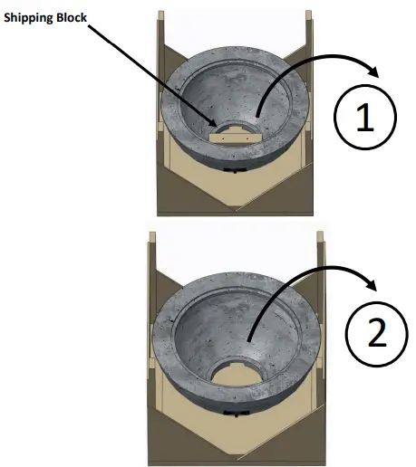 THE OUTDOOR GREATROOM COMPANY CV-30E Cove Edge Round Gas Fire Pit 8