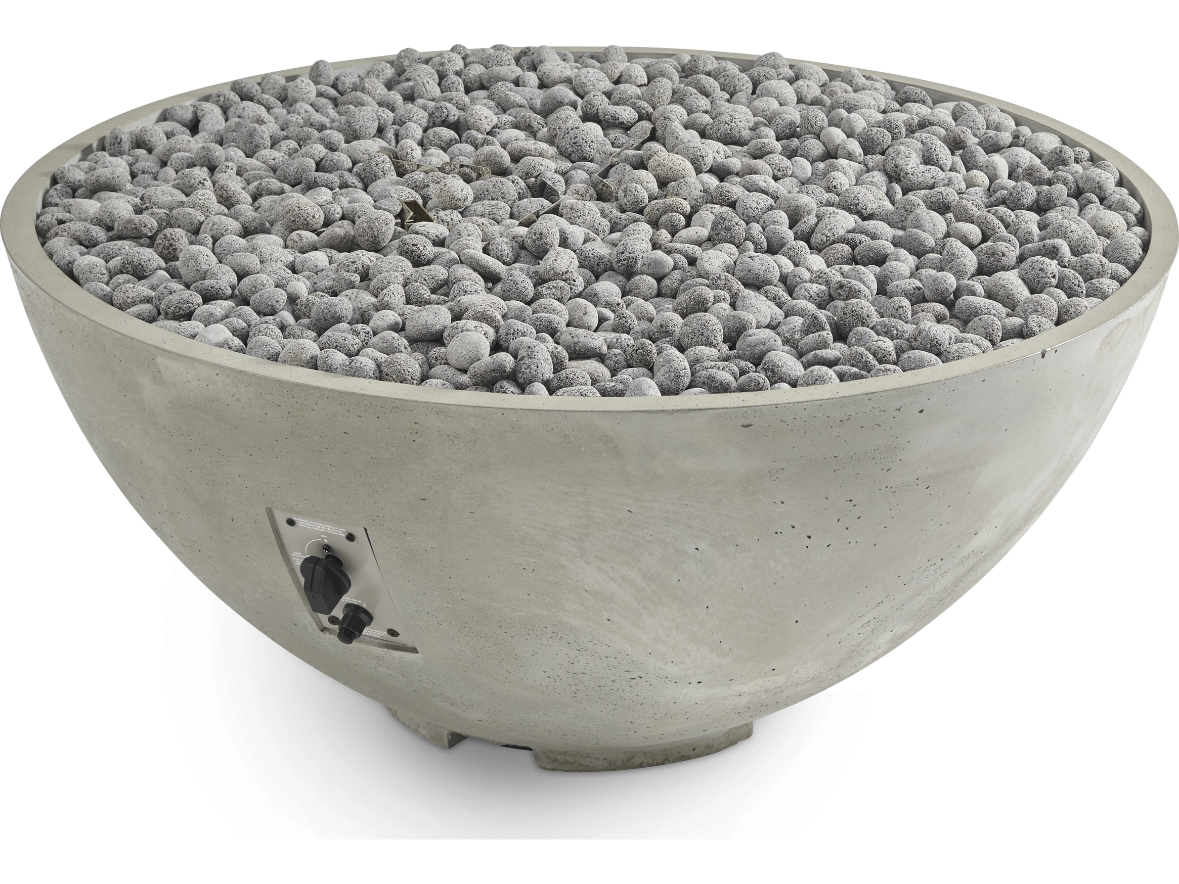 THE OUTDOOR GREATROOM COMPANY CV-30E Cove Edge Round Gas Fire Pit - Copy