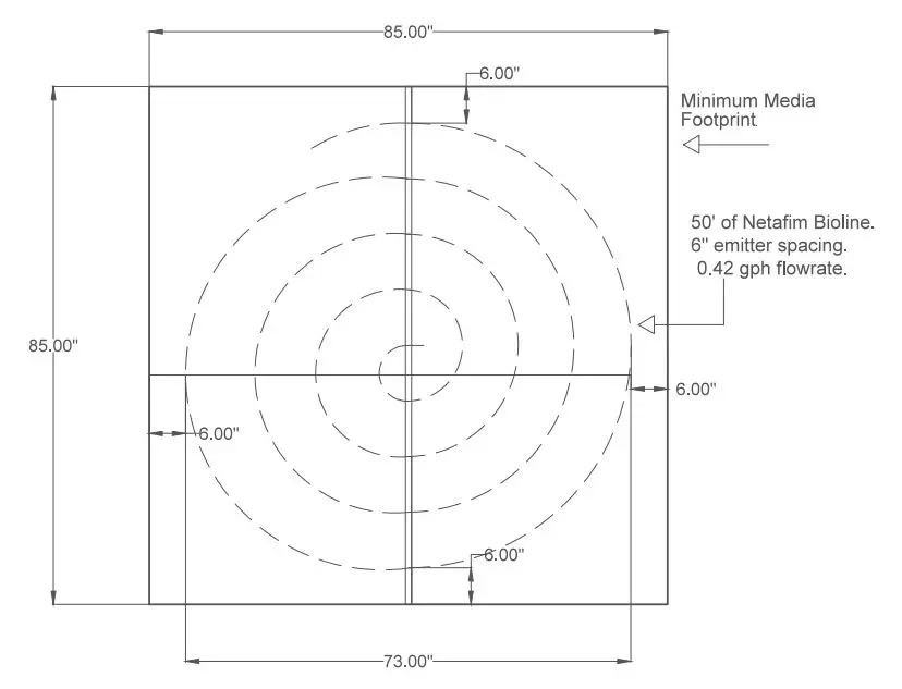 Oskar sewage treatment System Design - OS-100 Coil Detail