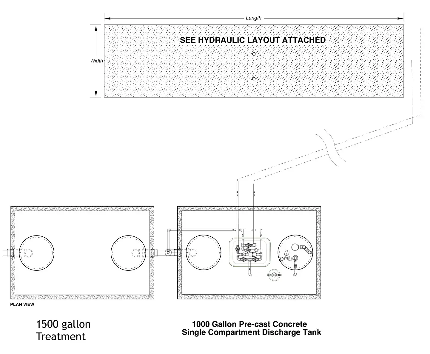 Oskar sewage treatment System Design - Plan view