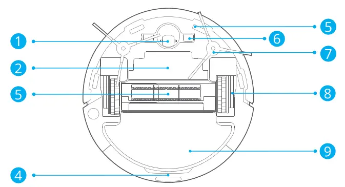 HOMEVIZ G1 Robotic Vacuum Cleaner - Main Device 1