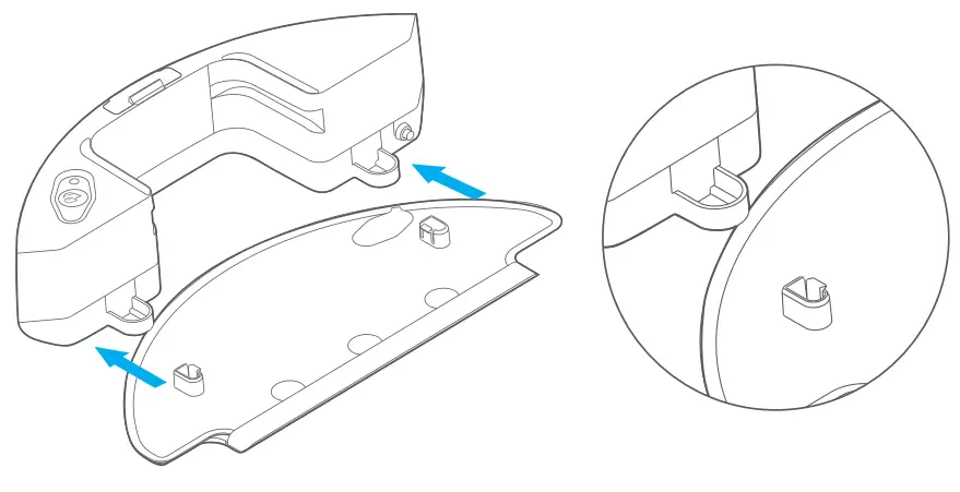 HOMEVIZ G1 Robotic Vacuum Cleaner -Rag Support Assembly