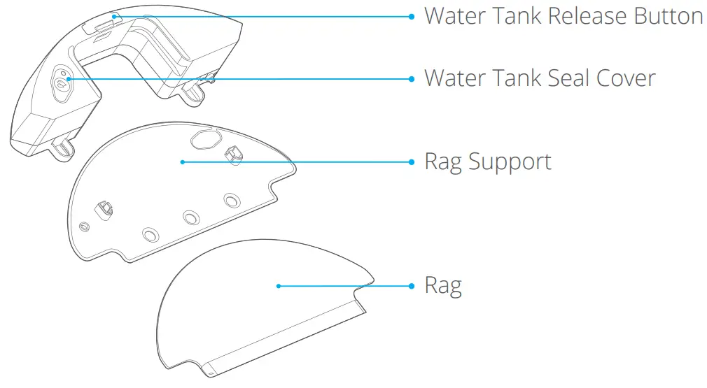 HOMEVIZ G1 Robotic Vacuum Cleaner -Water Tank