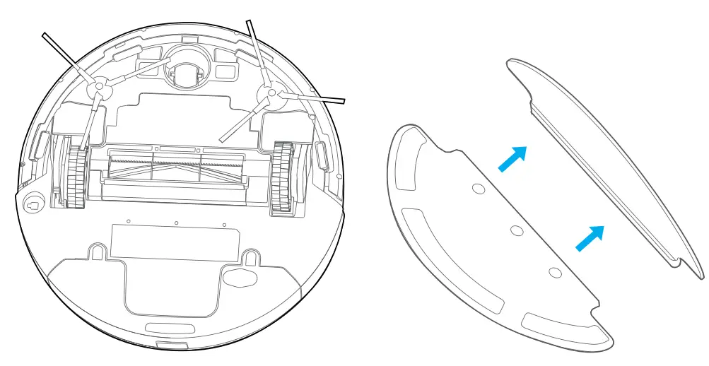 HOMEVIZ G1 Robotic Vacuum Cleaner -Water Tank3