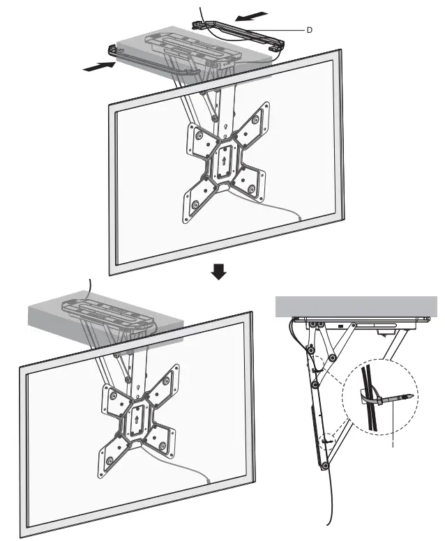 KIMEX 018-7044 Remote Control Motorized TV Ceiling Mount - Fig 12