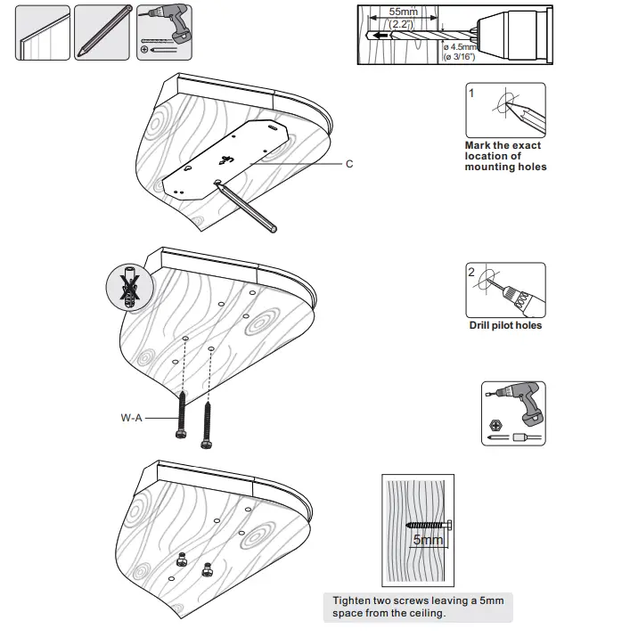 KIMEX 018-7044 Remote Control Motorized TV Ceiling Mount - Fig 5