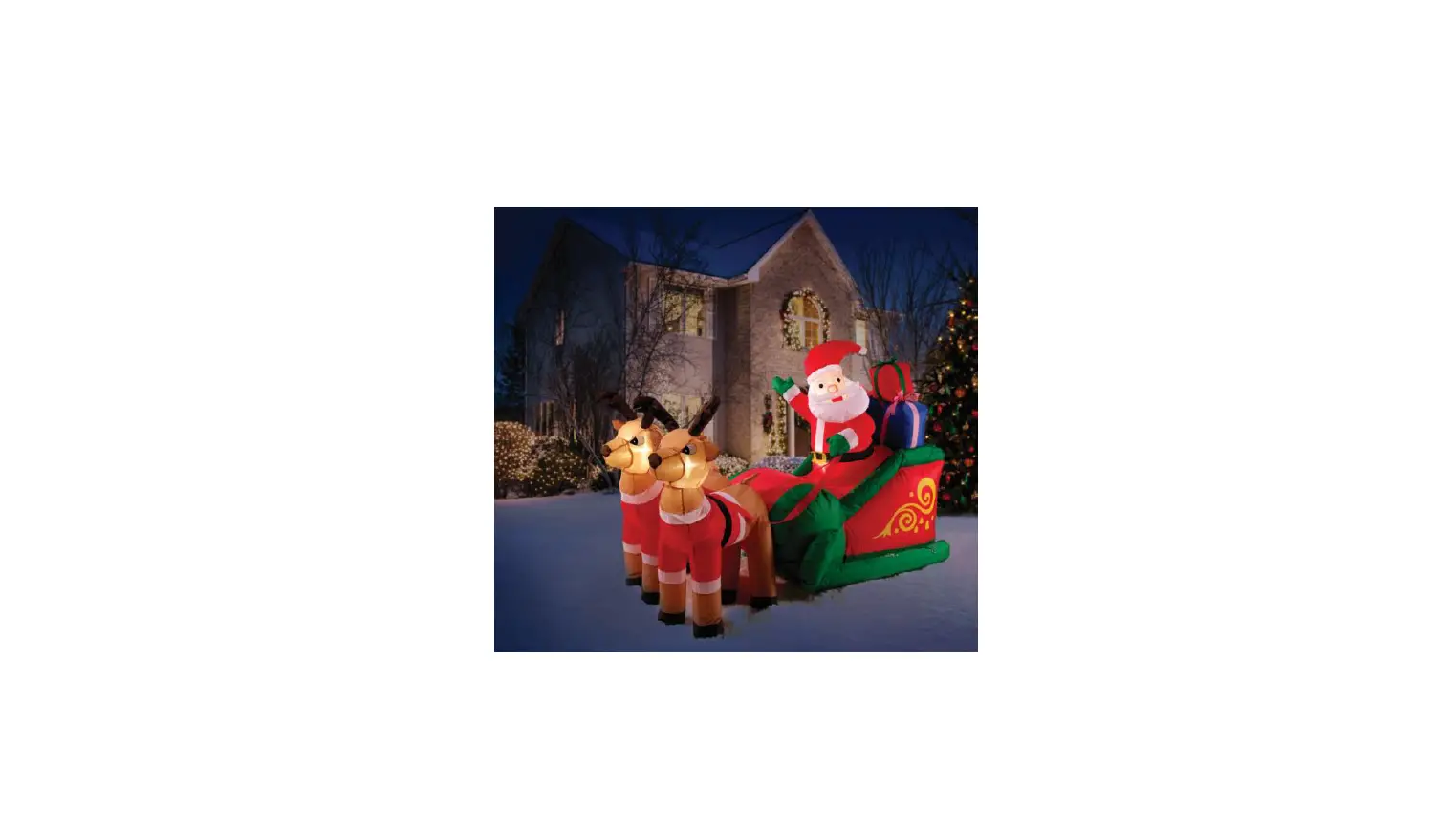 Coopers Of Stortford K765 6.5ft Inflatable Santa With Sleigh Instruction Manual