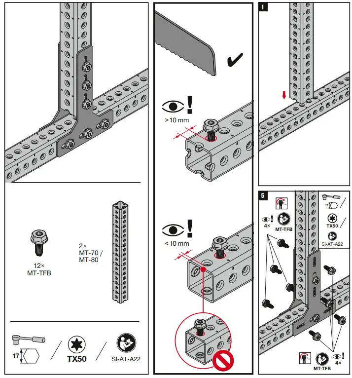 HILTI MT-C-GSP T A OC Connector Plate - Figure 1