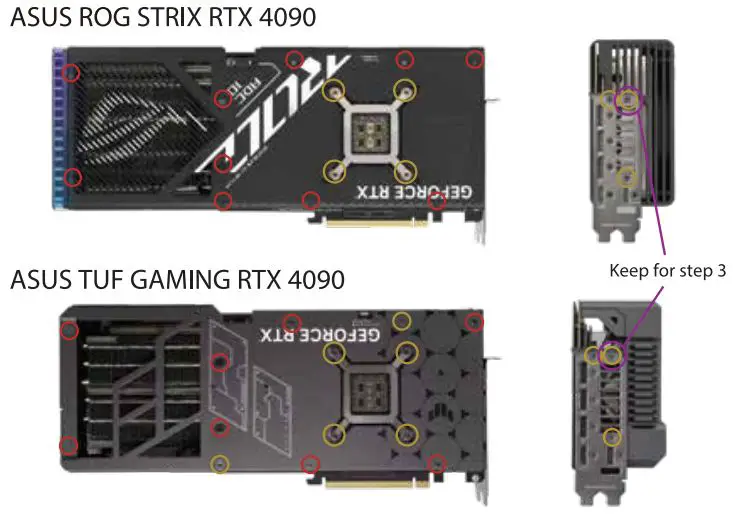 PHANTEKS Glacier G40 Asus GPU Block Graphic Card Installation Guide - Removing stock cooler