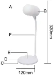MOB MO9675 Wireless Charging Lamp Speaker A01
