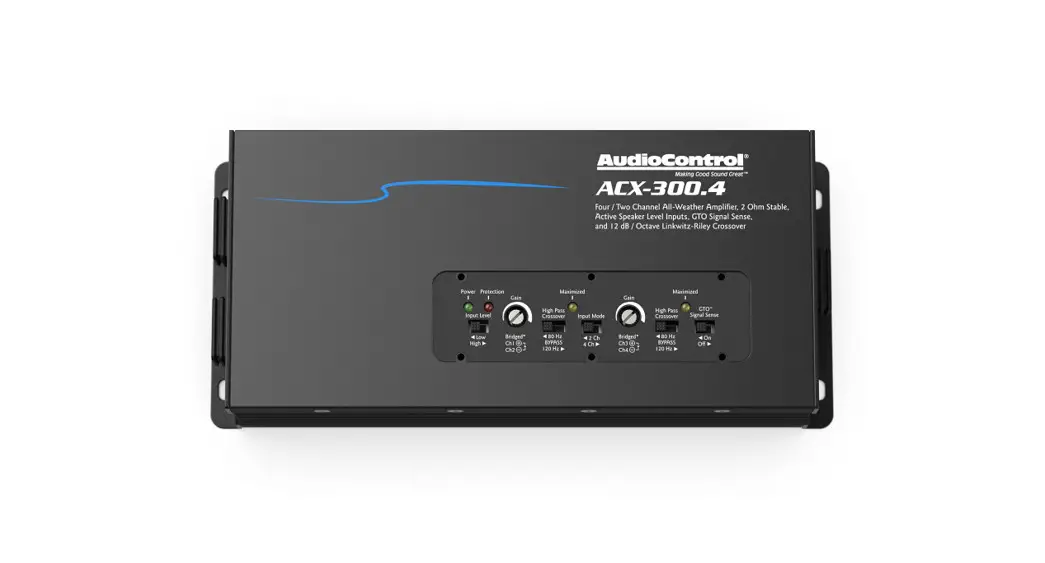 Audiocontrol Acx-600.6 Compact High Power All Weather 6 Channel Amplifier User Guide
