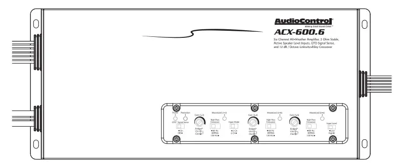 AudioControl ACX-600.6 Compact High Power All Weather 6 Channel Amplifier