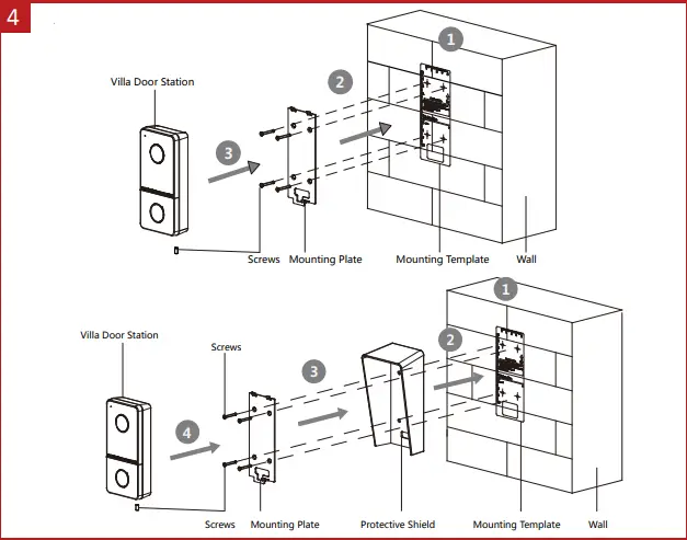 HIKVISION UD28151B Video Intercom Villa Door Station Installation