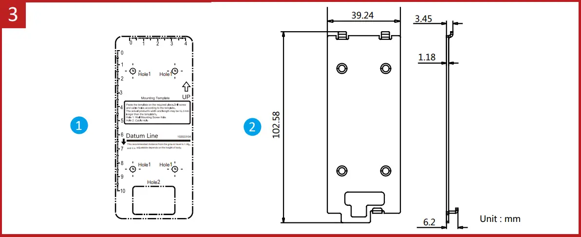 HIKVISION UD28151B Video Intercom Villa Door Station Installation Accessory
