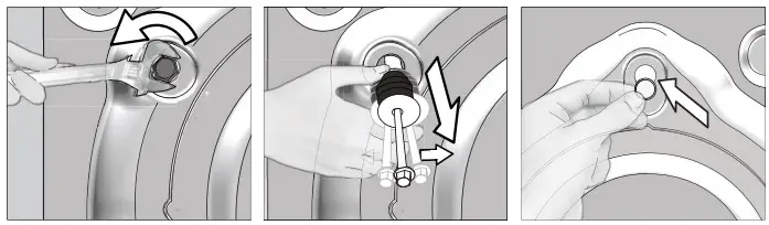 Removing the transportation locks