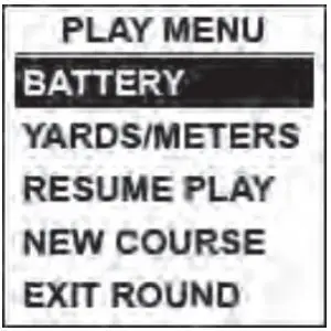 PLAY MENU