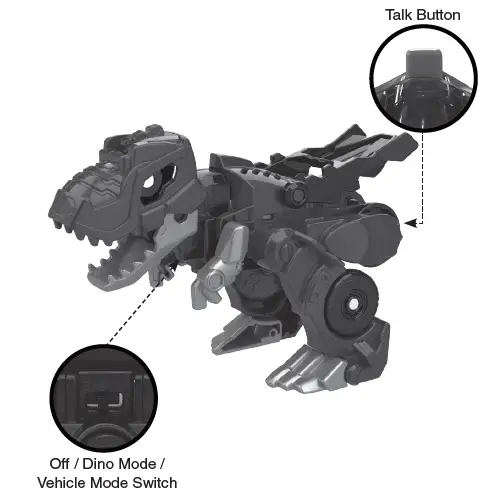 vtech 559100 Switch and Go Hatch and Roaaar Egg T-Rex Racer fig 1