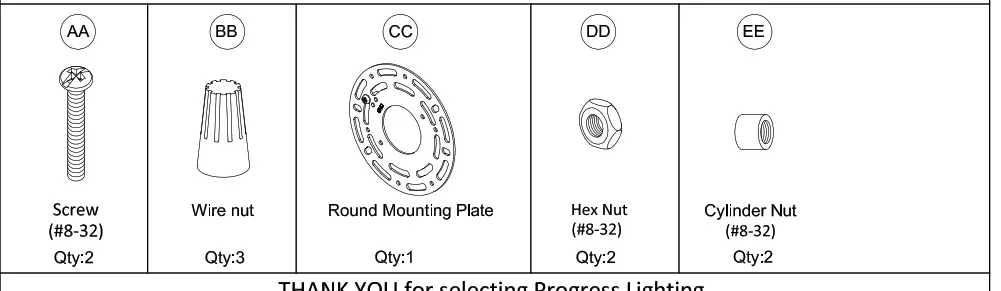 PROGRESS LIGHTING P350252 3 LT Flush Moun - fig
