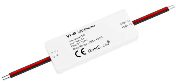 iskydance V1-M, V1-M(D) Single Color LED Mini RF Controller -