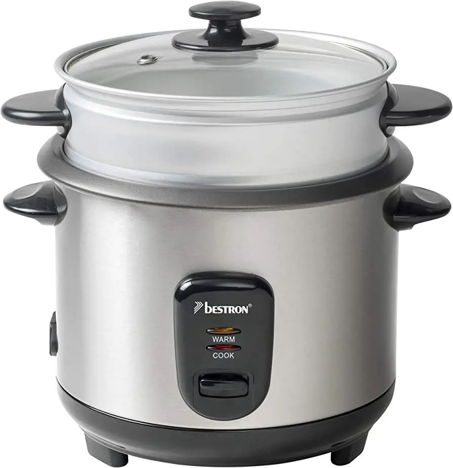 bESTRON ARC100 Stainless Steel Rice Cooker with Steamer
