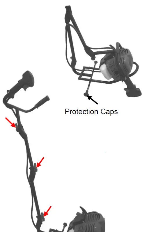 Garten Meister 937815 Petrol Wheeled Brush Cutter GM BFF 52 with Biker Handle 7
