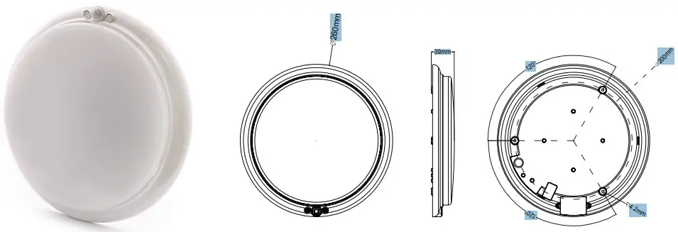 LX-PR-260LED LED Infrared Sensor Lights Instruction