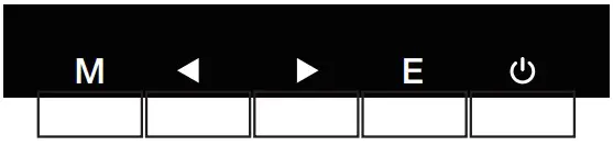 WBOX TECHNOLOGIES 0E 24EVGHDMI Eco Energy Efficient LED Color Monitor - Control Keys