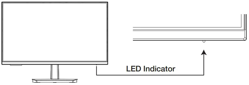 WBOX TECHNOLOGIES 0E 24EVGHDMI Eco Energy Efficient LED Color Monitor - Power Indicator