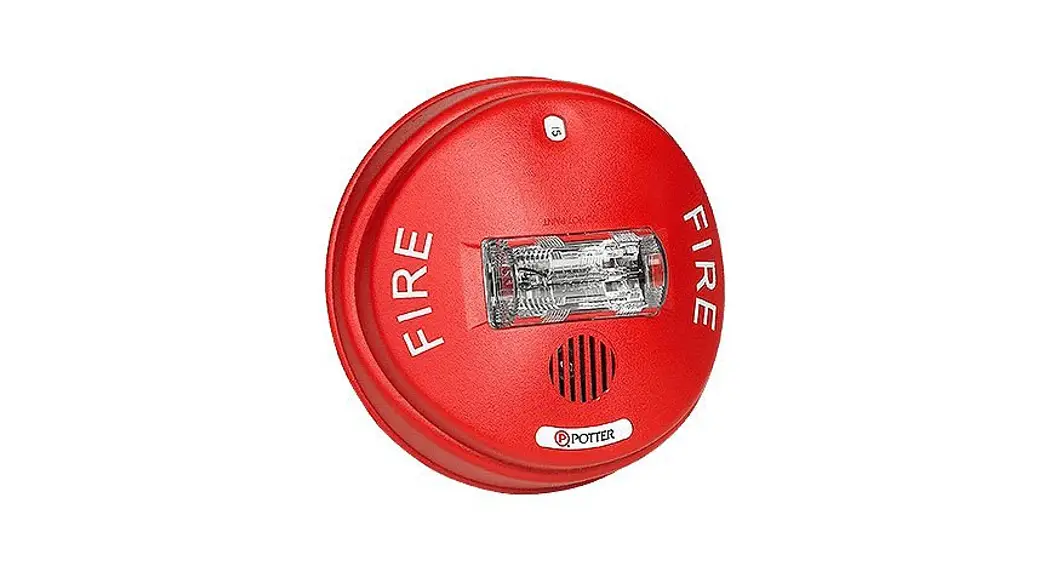 Potter Chs Series Selectable Candela Ceiling Mount Horn Strobe Owner's Manual