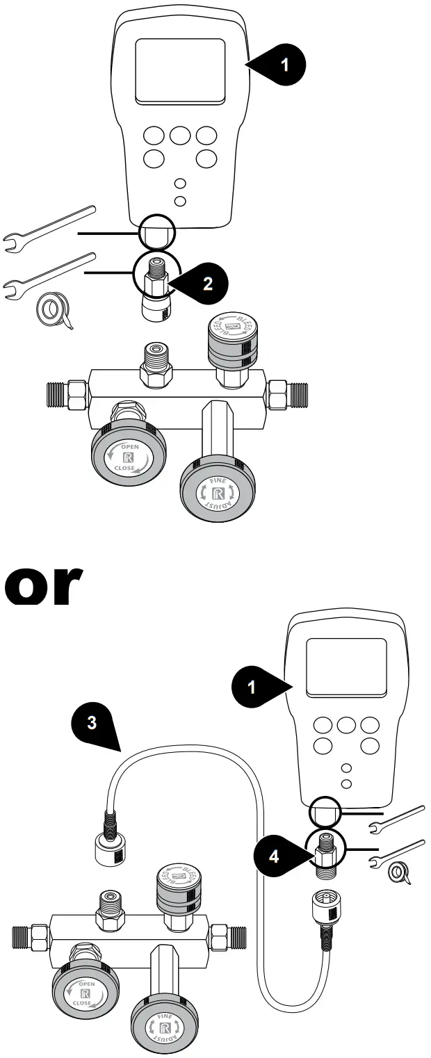 Ralston QTCM Calibration Manifold - Pressure Reference Gauge