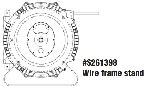 REELCRAFT SGA3650 OLP Series S Spring Driven Hose Reels - Fixed floor