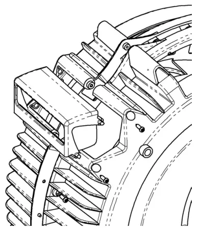 REELCRAFT SGA3650 OLP Series S Spring Driven Hose Reels - MOUTH GUARD
