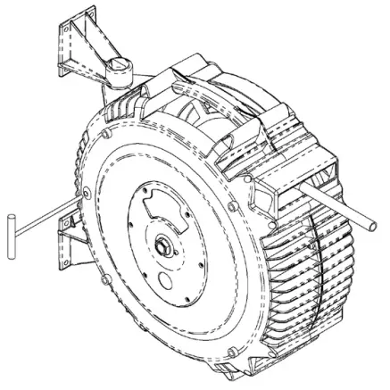REELCRAFT SGA3650 OLP Series S Spring Driven Hose Reels - shown below