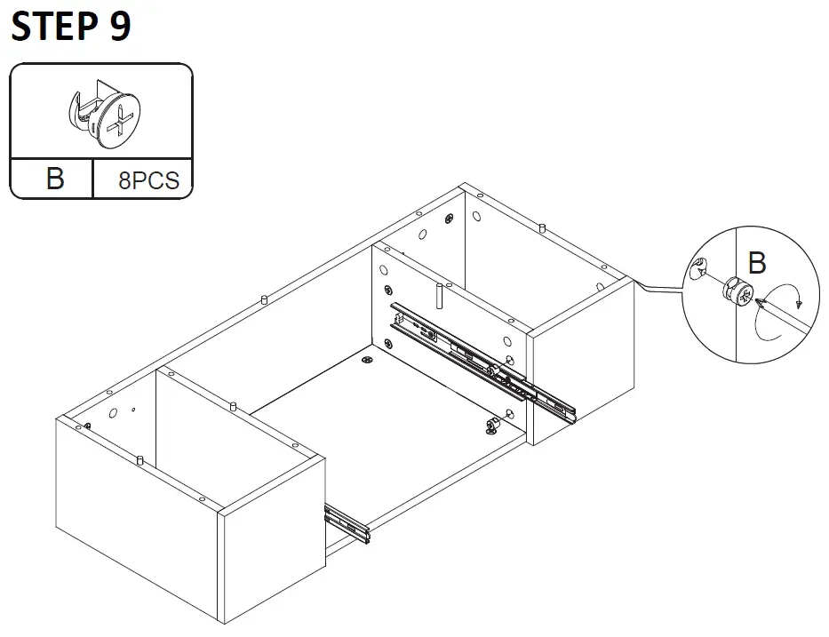 Reshable MR11N0208 Modern White Wall Salon Barber Styling Station 14