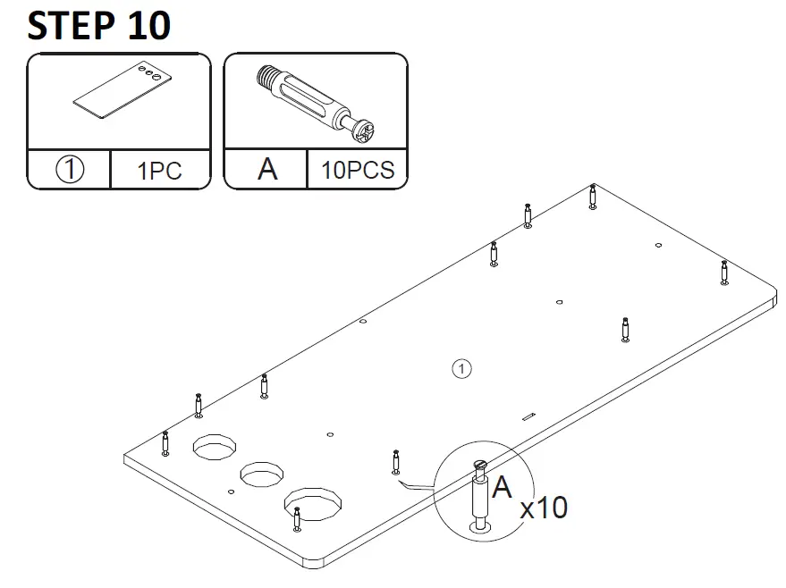 Reshable MR11N0208 Modern White Wall Salon Barber Styling Station 15