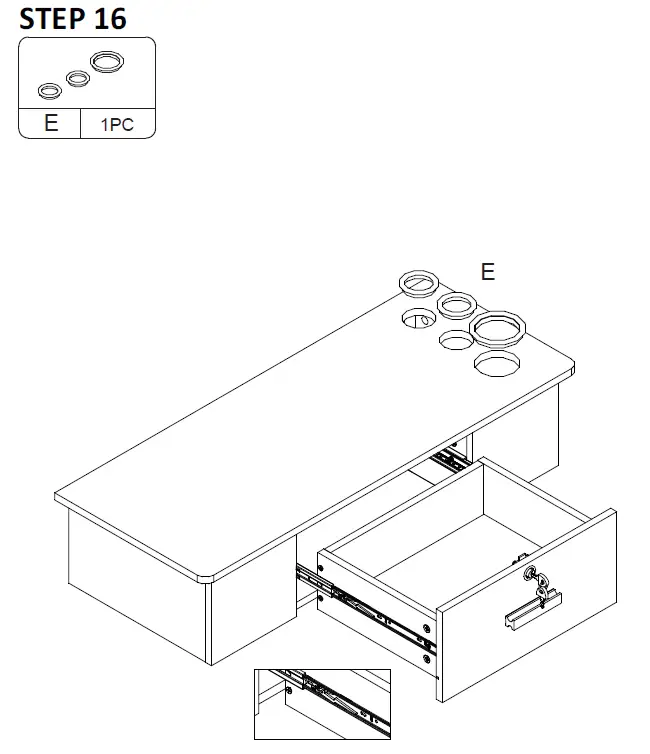 Reshable MR11N0208 Modern White Wall Salon Barber Styling Station 21