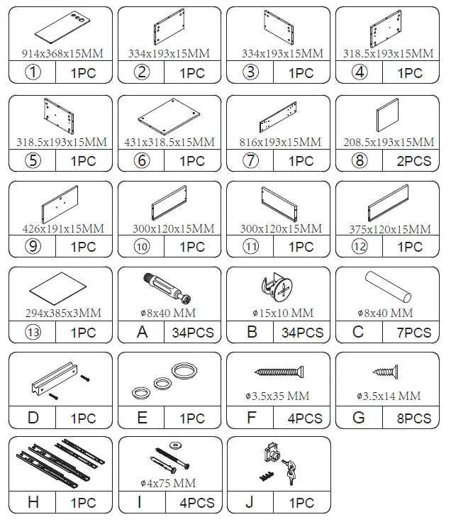 Reshable MR11N0208 Modern White Wall Salon Barber Styling Station 3
