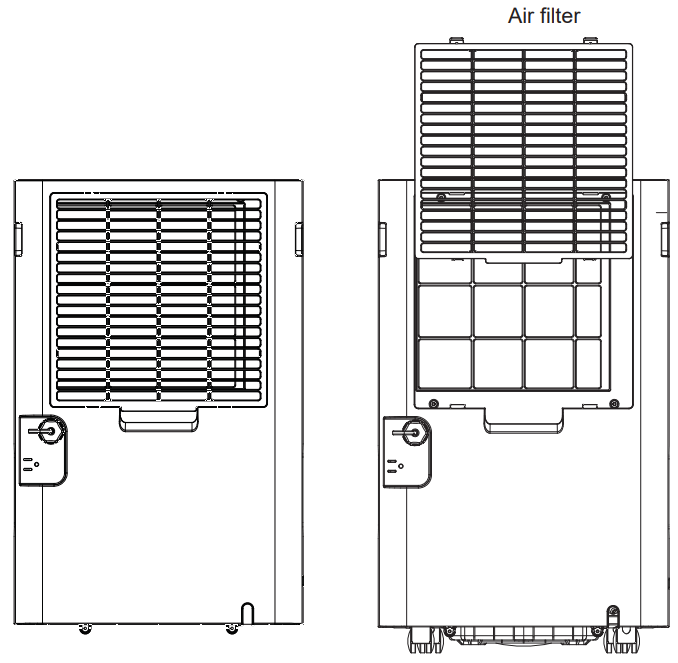 GE APPLIANCES ADYR22 Portable Dehumidifier - Air Filter