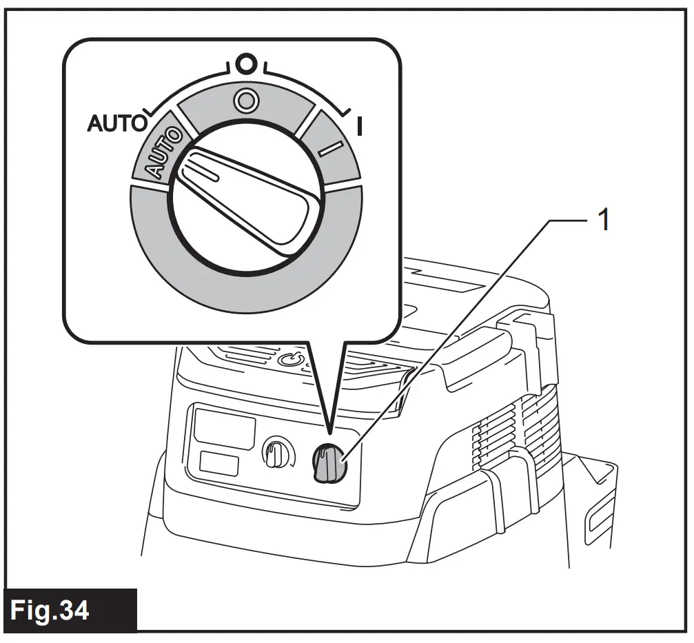Tool registration for the vacuum
cleaner