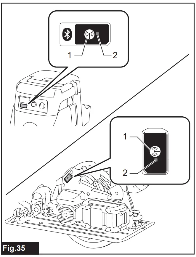Tool registration for the vacuum cleaner