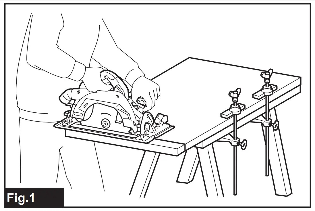 Cordless circular saw safety
warnings
