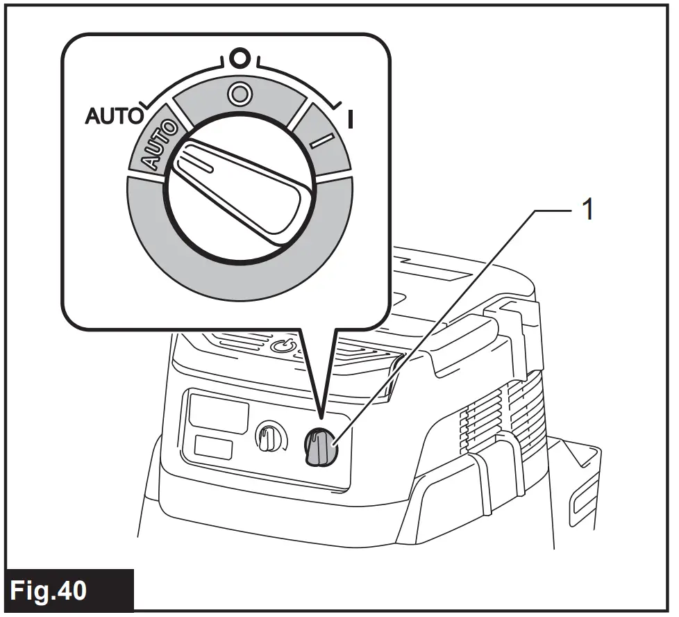 Cancelling tool registration for the
vacuum cleaner