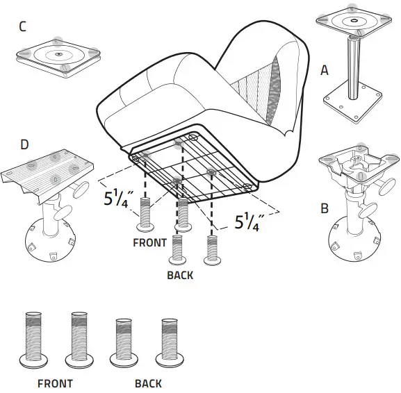 TEMPRESS PROBAX Series High-Back Seat - figure 2
