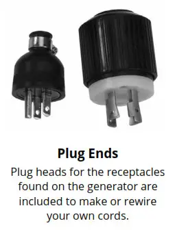 Duro Max XP13000EH 13000W 500cc -Plug Ends