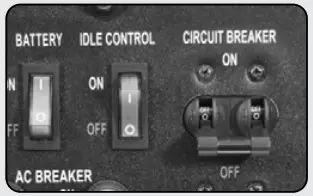 Duro Max XP13000EH 13000W 500cc -Turn breaker off