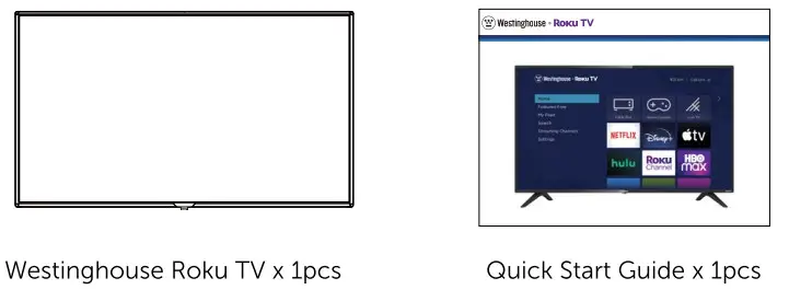 Westinghouse WR43UT4009 43-Inch 4K UHD Roku TV - PAKG1