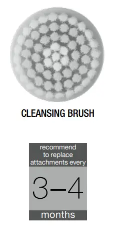 CONAIR FCB6M Battery Operated Facial Cleansing Brush-ATTACHMENTS