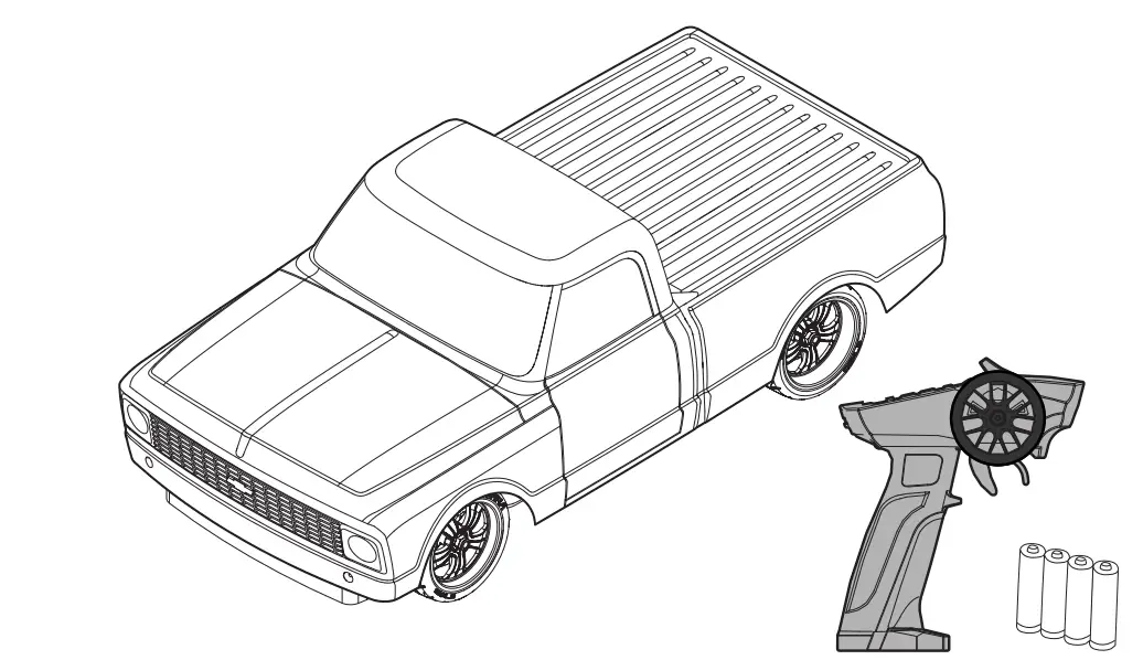 Losi 72 CHEVY C10 V100 RTR Instruction - figure 1