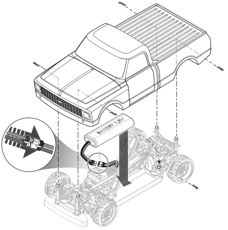 Losi 72 CHEVY C10 V100 RTR Instruction - figure 9